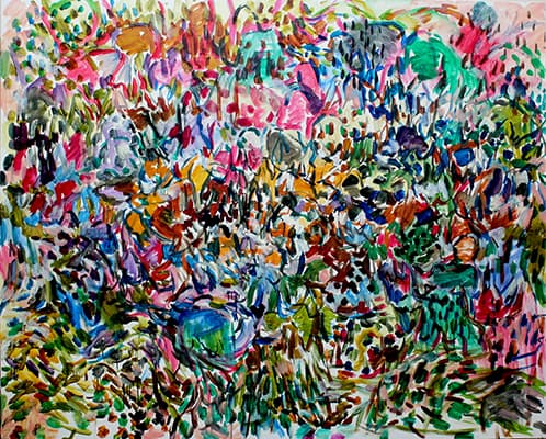 Woohyun Shim, Blind Love, 2018, Oil on linen, 153 x 190 cm