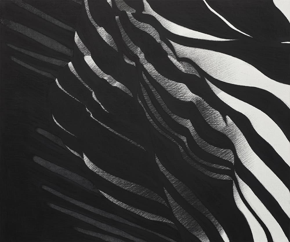양정화, Untitled Figure, 60.6×72.7cm, gouache, conte, charcoal on canvas, 2019