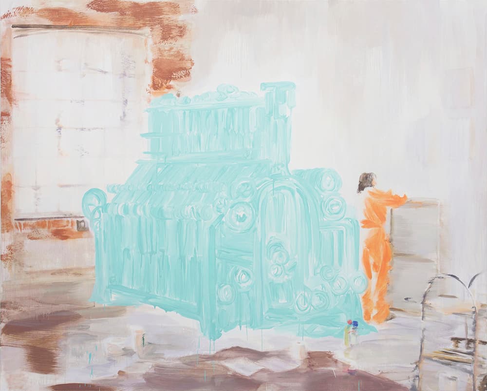 이겨레, <피너라이의 한 작업실> 2017, 캔버스에 유채, 180×220cm