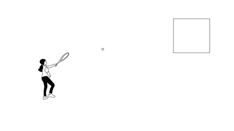 손선경, Tennis Girl_looped animation_HD video_2016