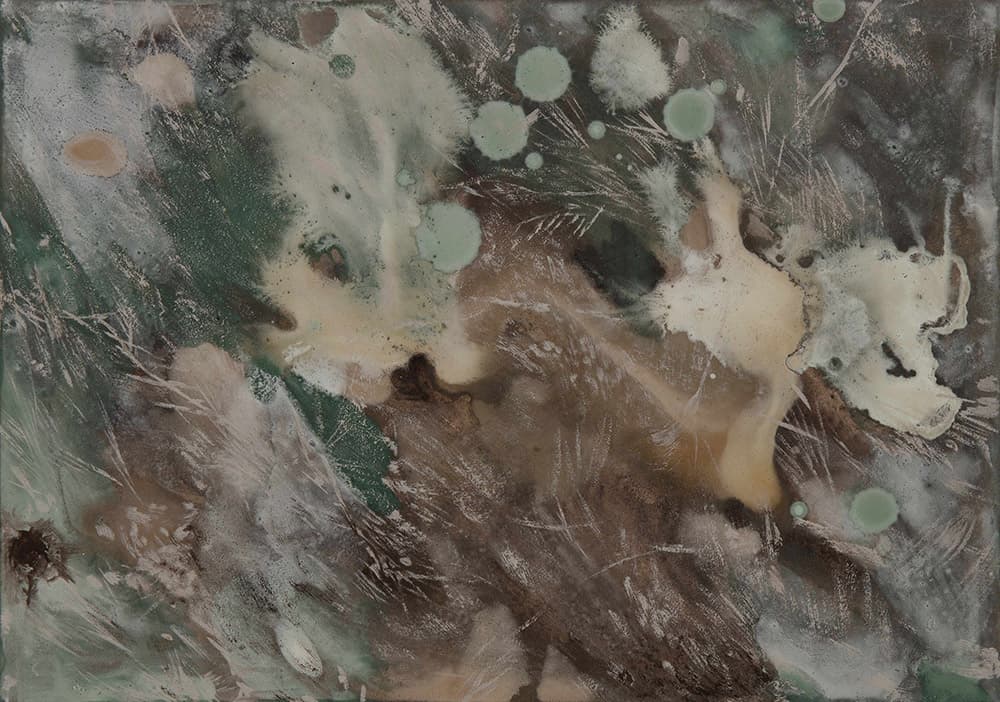 김효진_흔적의 망 18-1, 21x29.7, 장지에 색, 2023