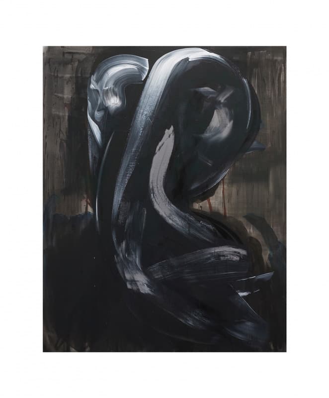 김길후, 돌아선 남자(The Man who Turned Around) (※그 남자가 돌아섰다고 포기한 것은 아니다.), Acrylic on Canvas, 162x130cm, 2019