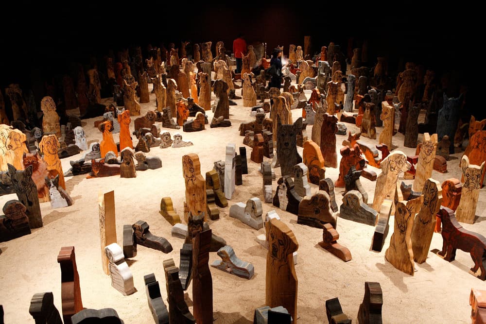 <1,025 : 사람과 사람 없이>, mixed media, 2008
