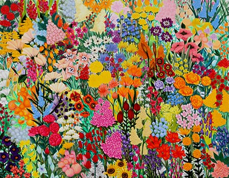 김지선_Canvas Gardening, 2015 캔버스에 아크릴 91 x 116.5cm