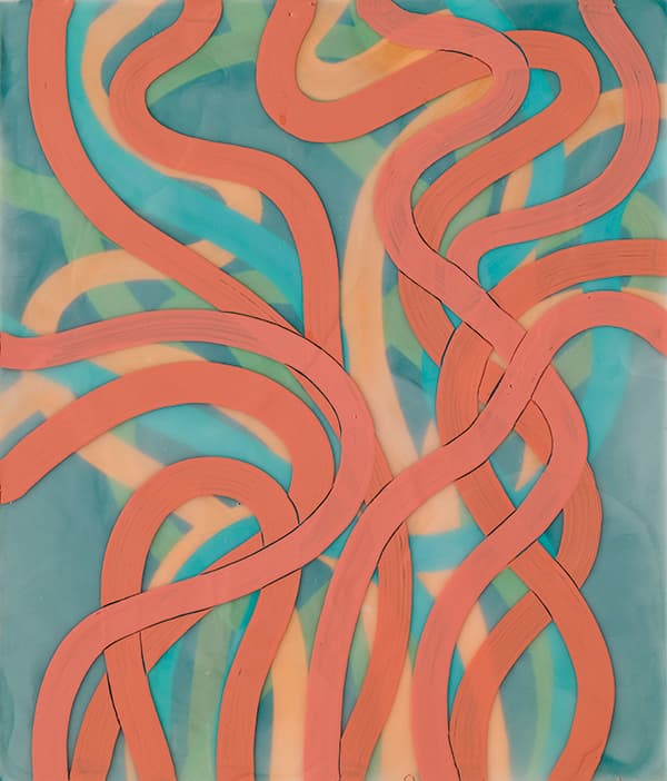 한혜원, rise&shine,acrylic&beeswax on panel,45.5x37.9cm2018