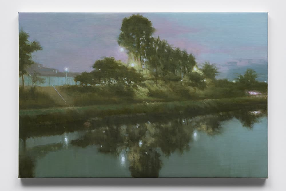 노충현 Roh Choong-Hyun, 가로등 Street Lamp, 2025, Oil on canvas, 60.6 x 91cm  © Courtesy of the artist