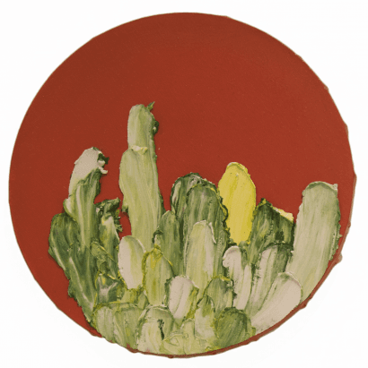 승지원, untitled series, 지름30cm, Mixed media on Canvas. 2016