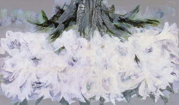 정문규, <백합이미지1>, 1998, 캔버스에 아크릴, 197x333cm