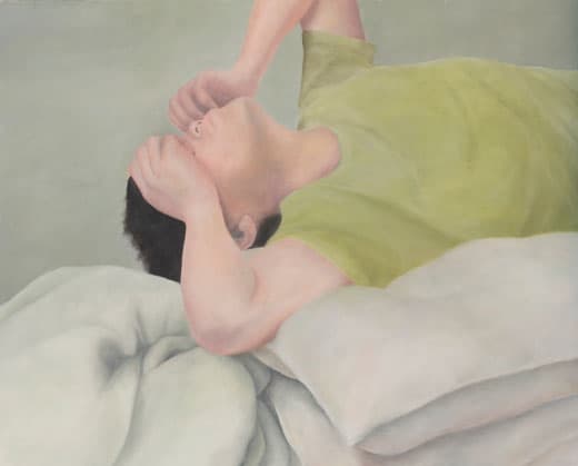 한지민, 하루, oil on canvas, 100.0×72.7cm, 2017