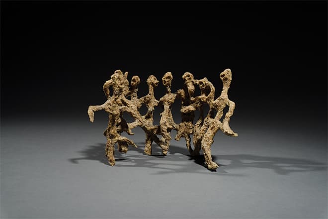 이응노, 군상, (옥중조각)밥알, 종이찰흙, 18cm(h), 1967-9
