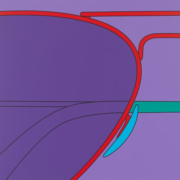 Michael Craig-Martin Untitled (sunglasses fragment) 2016 알루미늄에 아크릴 200 x 200 cm