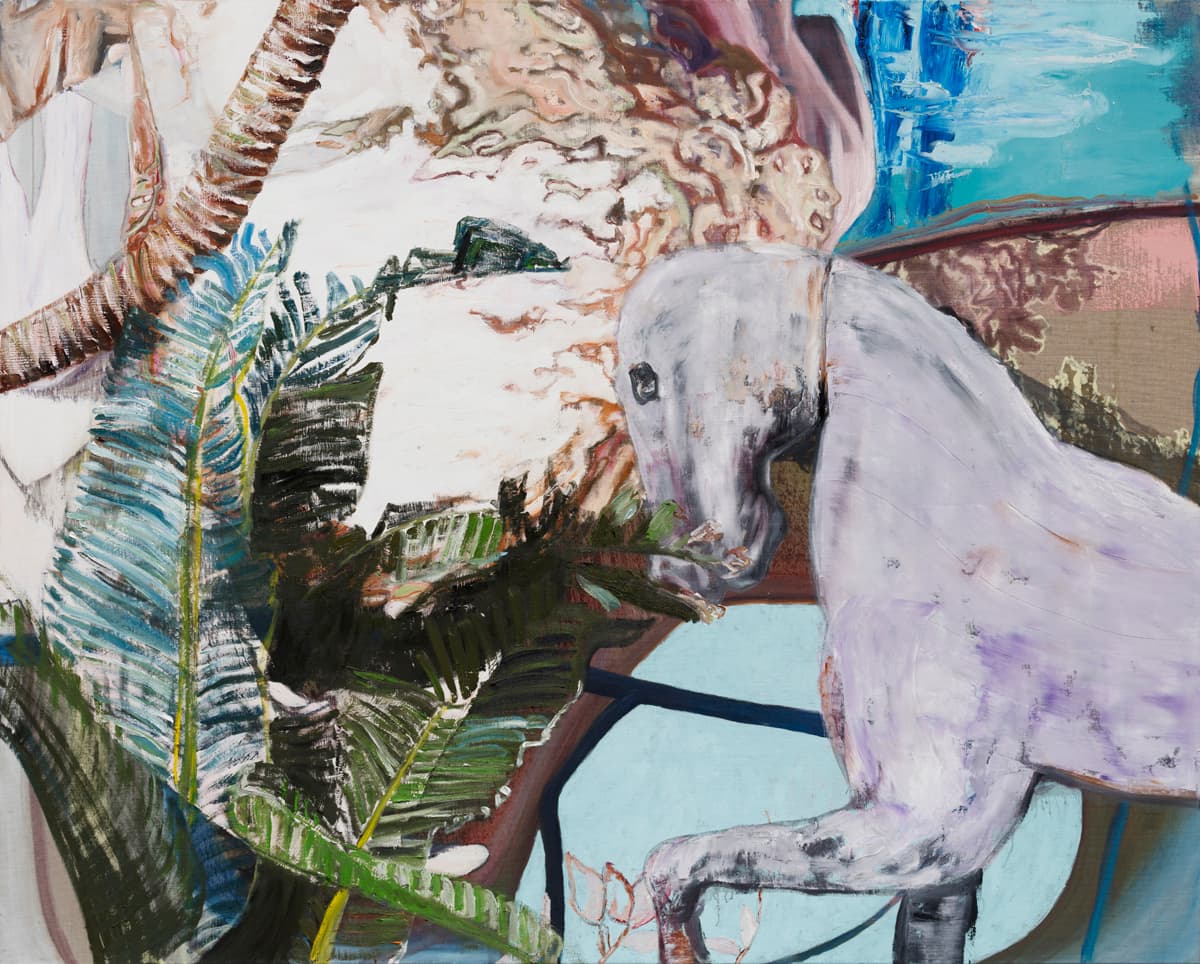 Joseph Choï, Horse and Greekhead, 2019, oil on linen, 130x161cm 자료제공: 이유진갤러리