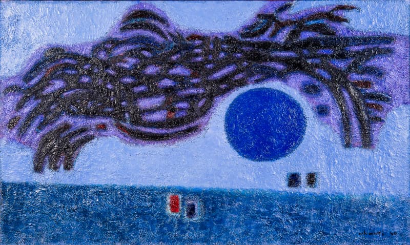 김환기, 산월, 캔버스에 유채, 97x162cm, 1960