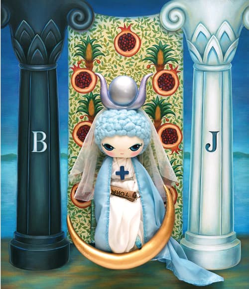 손지영_The high priestess_Acrylic on canvas, Mixed media_53×45.5_2017