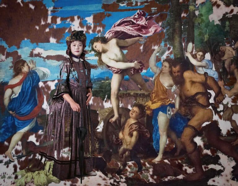 배찬효, Jumping-into_Bacchus-and-Ariadne, C-Print, 230x180cm, 2017