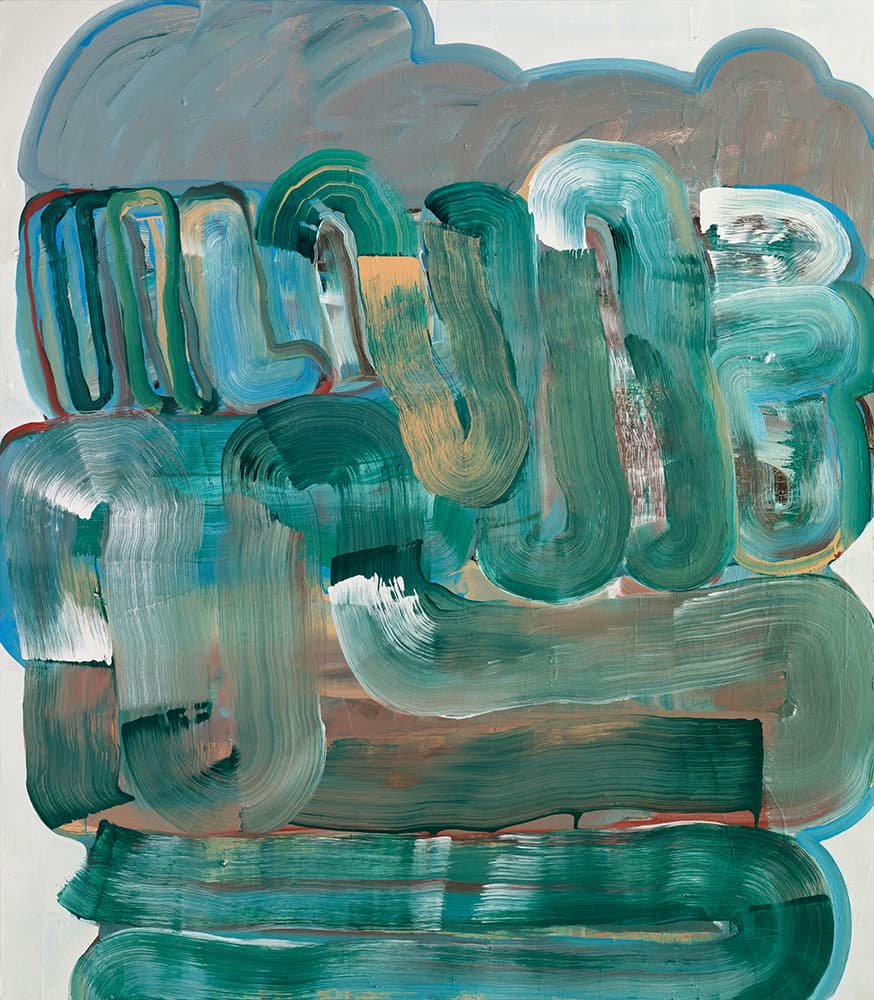 박형지 Hyungji Park, <멀리서 온 차가운 공기 Ⅲ (Cold Air from far away Ⅲ)>, 160 x 140cm, oil on canvas, 2021디스위켄드룸 제공