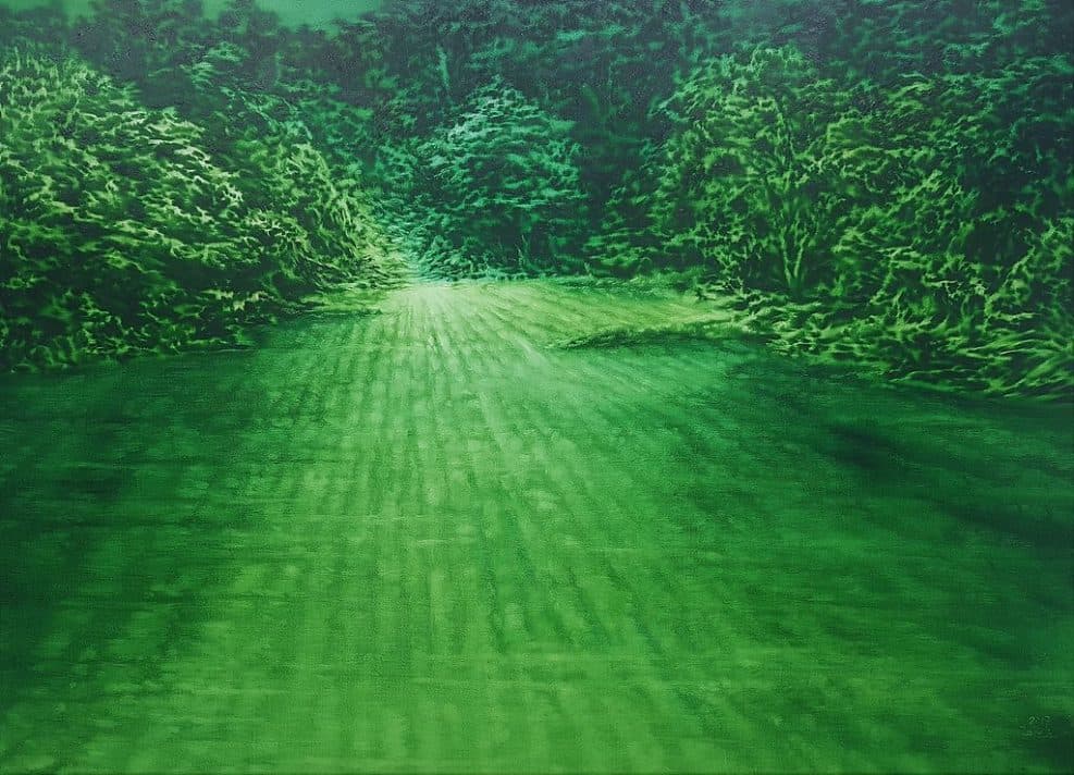 김건일, Encounter a Forest, Oil on Canvas, 73x60cm, 2017