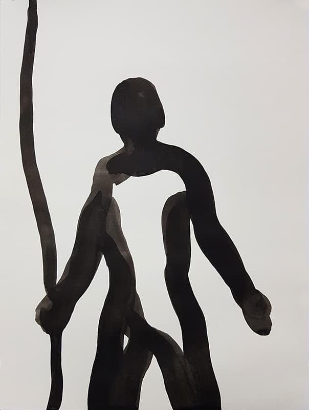 곽상원  Sang Won Kwak <youth> 45cm x 33cm, gouache on paper, 2019 ⓒ디스위켄드룸