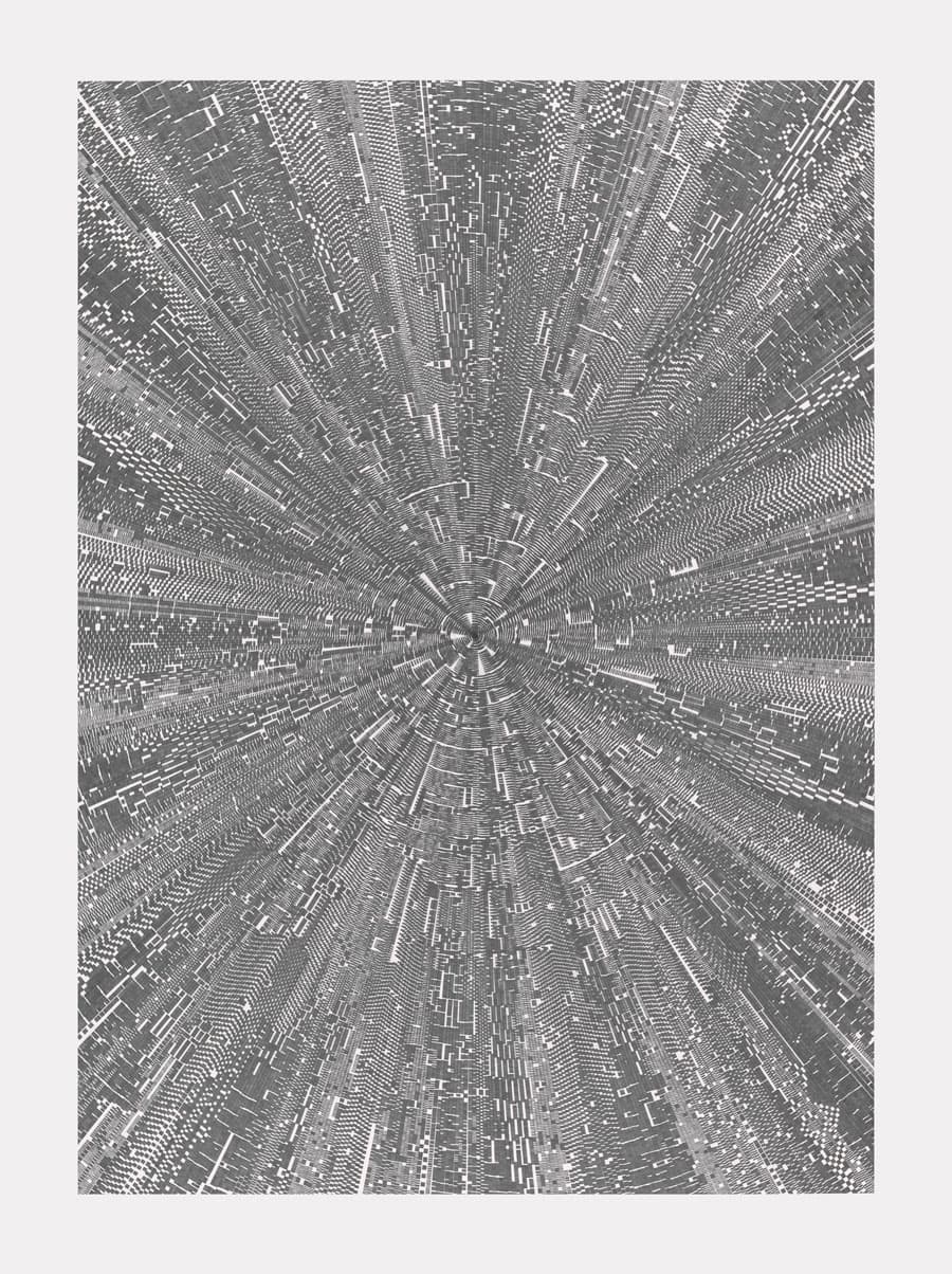 Alexandra Roozen To Bend 34 160x120 cm_pencil, paper_2016