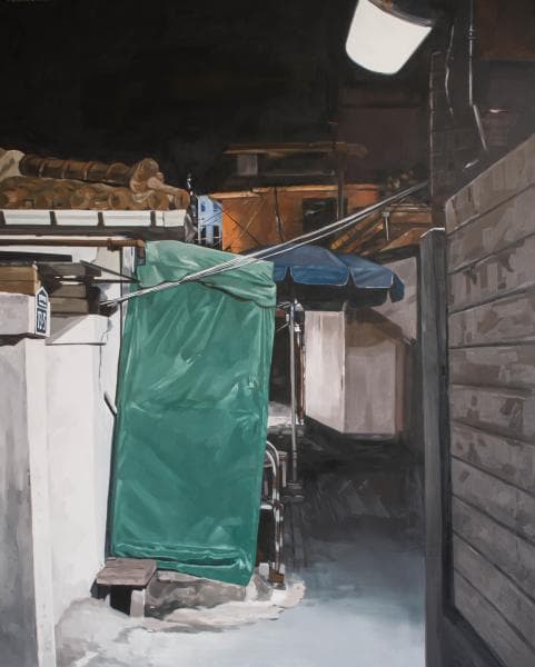 마진영, 노량진 장승백이로 27길, 130.3x162.2cm, Oil on canvas, 2016
