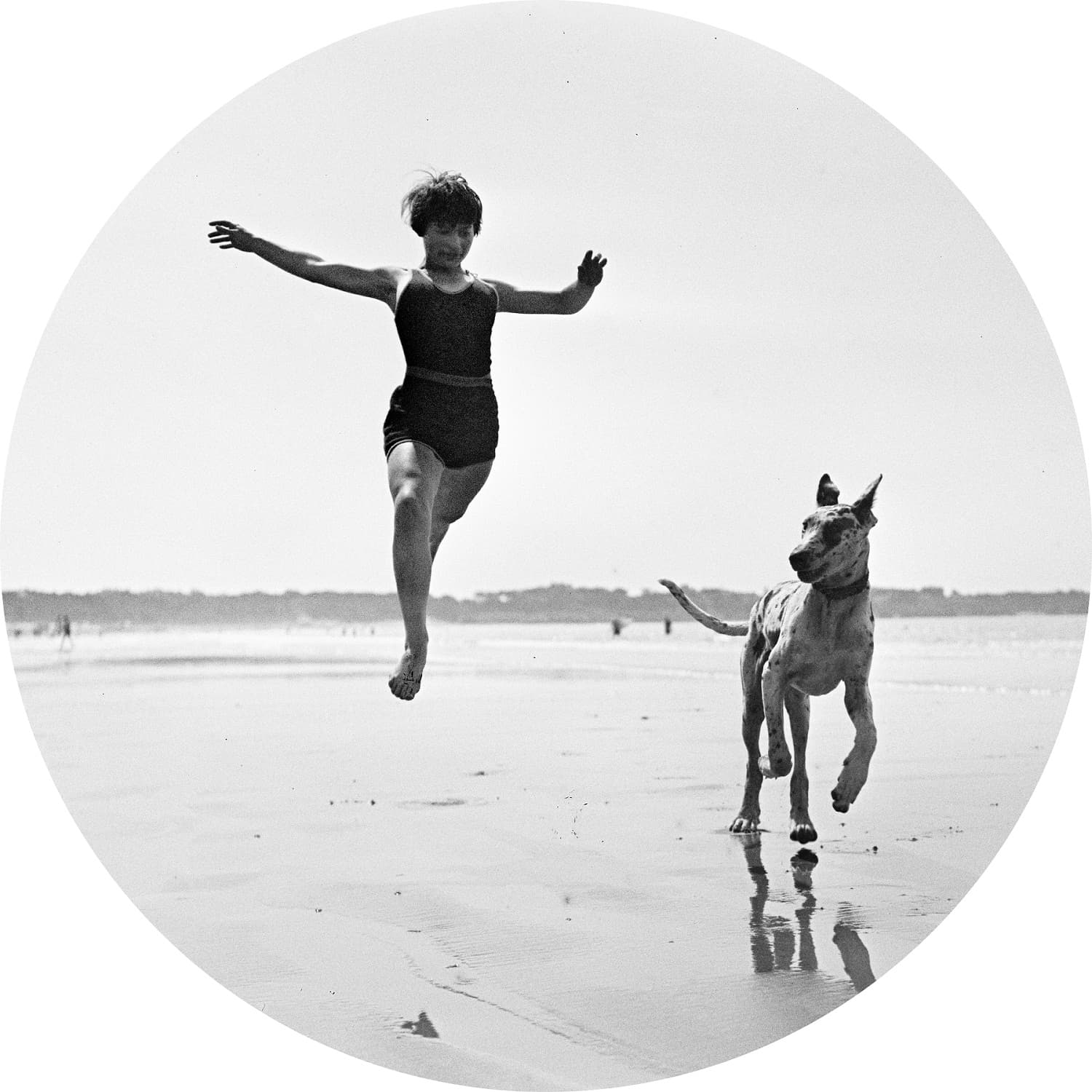 Jacques Henri Lartigue, 닌 리만, 1926년 9월, 루아양 Jeannine Lhemann, Royan, septembre 1926