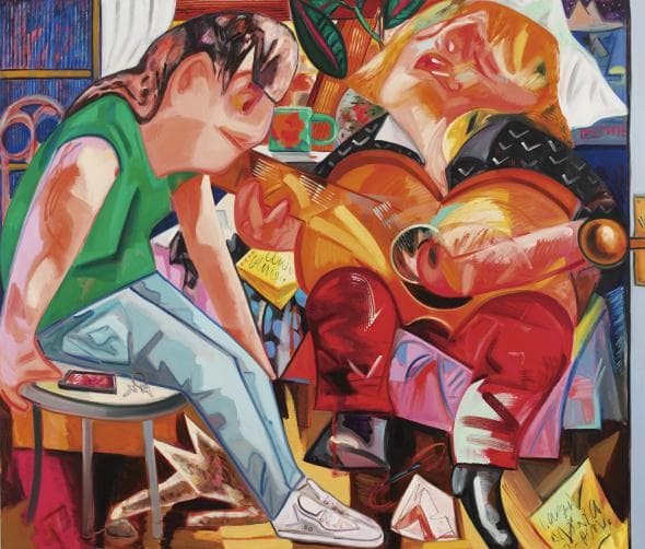 데이나 슈츠 Dana Schutz 싱어 송라이터 Singer Songwriter Oil on canvas, 195.6 x 228.6 cm Private collection, New York, 2013 Courtesy of the artist and Petzel Gall