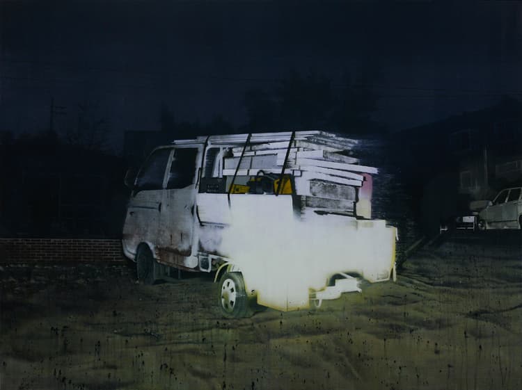 안경수, 트럭 truck, acrylic on canvas, 135 X 180 cm, 2019 ⓒAn Gyungsu / PIBI GALLERY