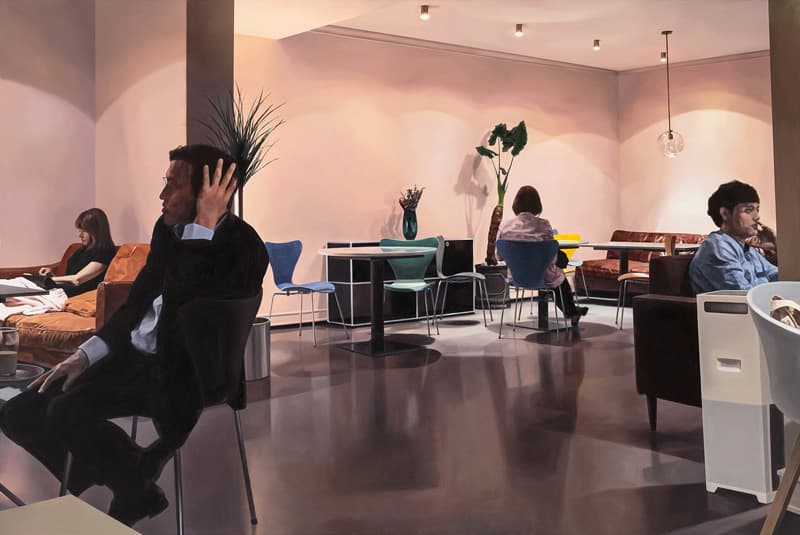김병진, Listeners3, OilOnCanvas, 130.3x193.9cm, 2017