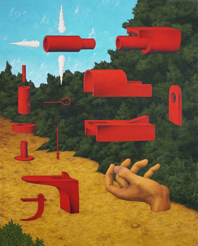 이재석_부품들의 정렬 227.3x181.8cm acrylic on canvas 2020