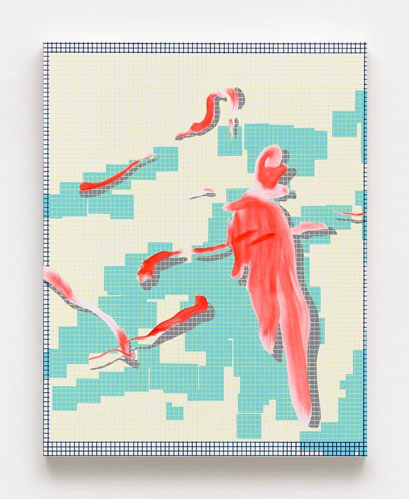 박현정 Hyunjung Park, Image 176, 2024, 종이에 아크릴릭, 아크릴릭 과슈, 수성 오일, 59.5 x 46.5cm