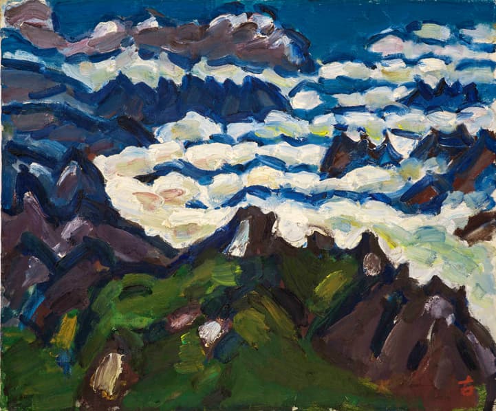 박고석, 외설악, 1977, 캔버스에 유채, 50 x 60.6 cm