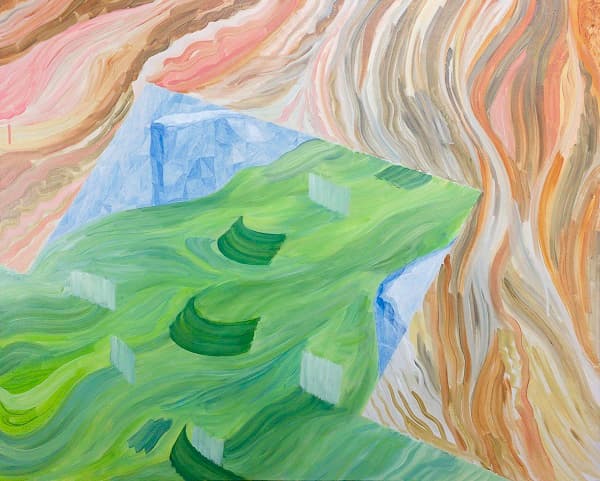 준영, <Fake Iceberg>, oil on canvas, 80.5x100.3cm, 2018  ⓒ준영