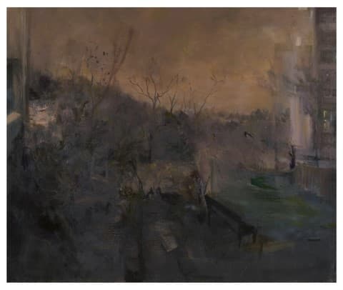 박세진_ 나의 네 그루 Four trees_ oil on canvas 60.8x72.8cm_2018
