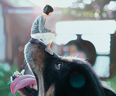 정우재_Bright Place-Embrace the warmth_캔버스에 유채_60.6×72.7cm_2018