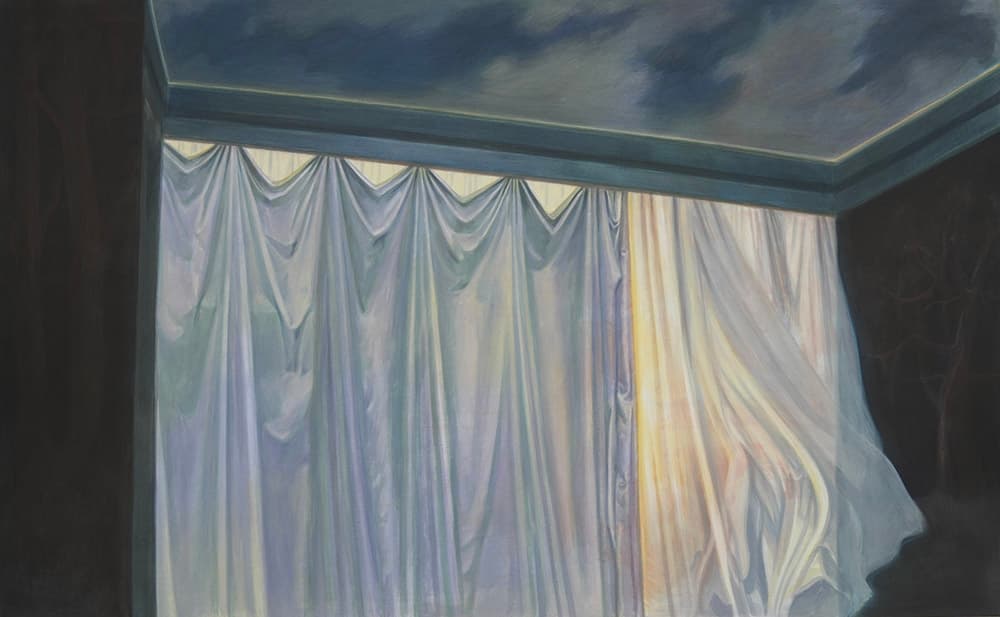 박세빈, Mercy is calling, 면천에 과슈, 분채, 80.5x130.5cm, 2025