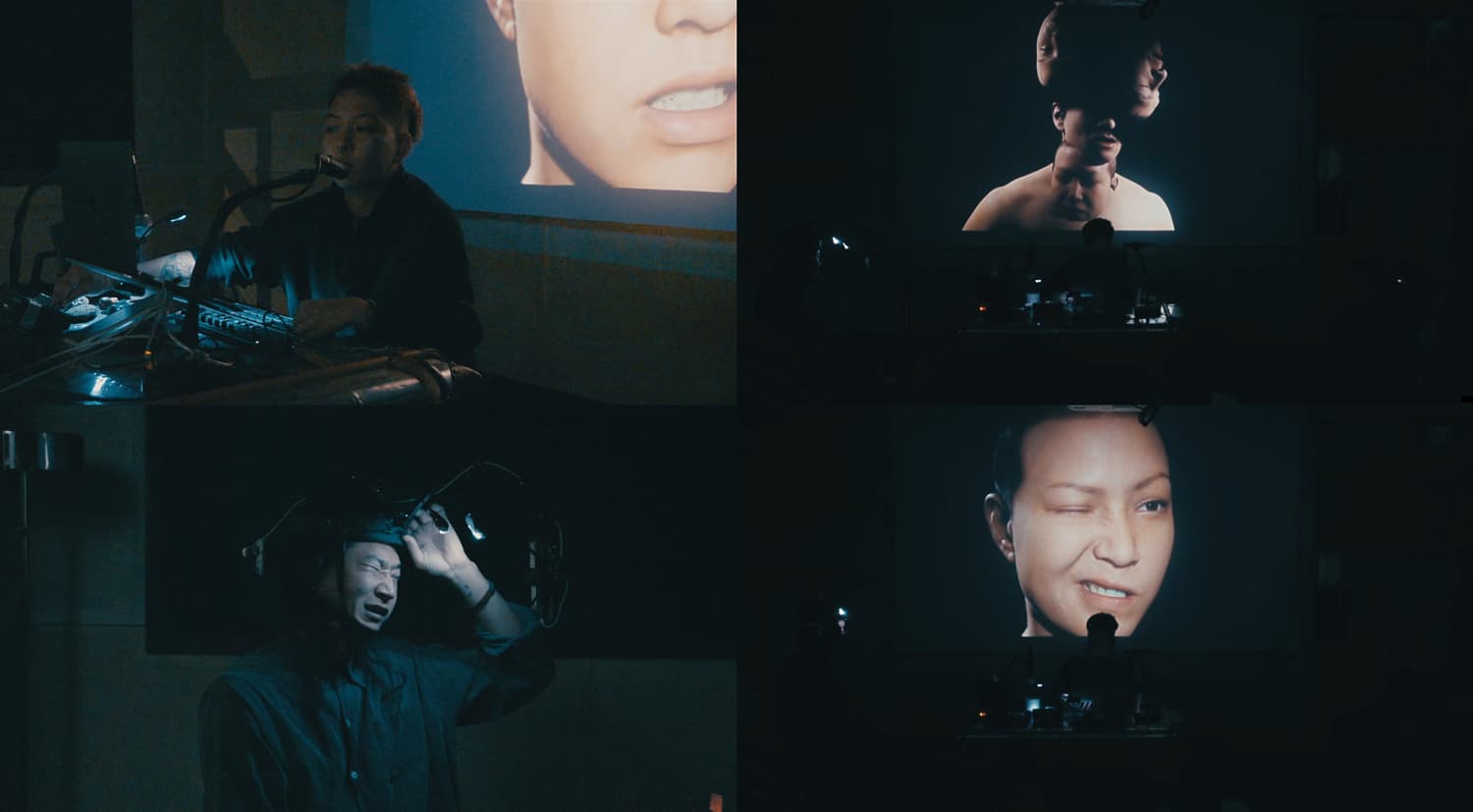 Team 나 도 x 얀 박, <Gray zone>, 2021, 사운드 및 퍼포먼스 비디오 아카이브, 컬러, 유성, 12분 46초. WeSA festival 제작지원.
