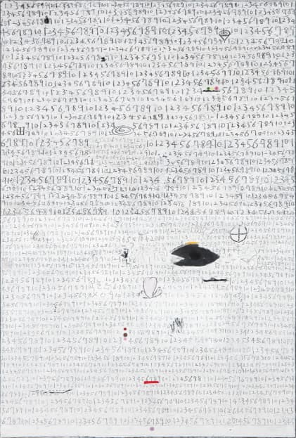 오세열, 무제, 2017, 혼합매체, 194x130cm