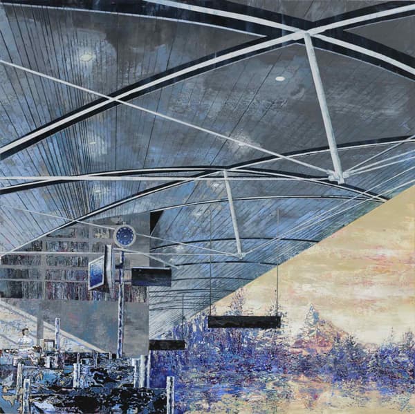 박창식, In-the-airport2 캔버스에-아크릴_130.3x130.3cm_2017