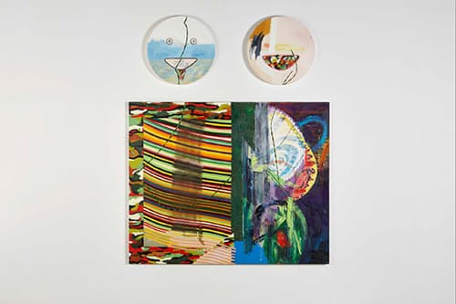 Kyungho Baek, 두머리, 2016, oil, painted canvas on canvas, 130.3x162.2cm d.55cm