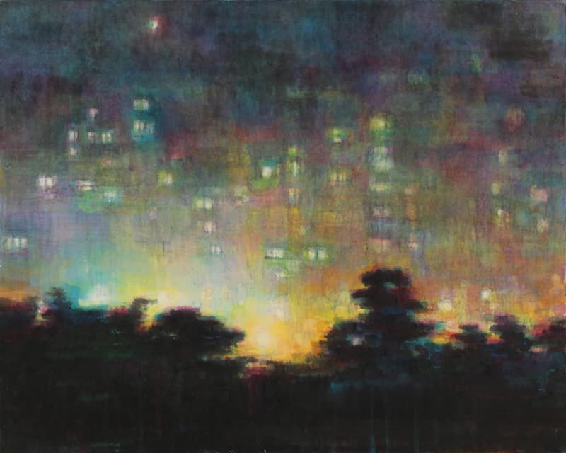 민재영, 새벽 A Foggy Dawn_한지에 수묵채색_73x91cm_2017