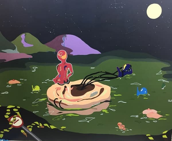 오예람, 〈Silent Night〉, Acrylic on canvas, 130.0x162.2cm, 2018 ⓒ오예람