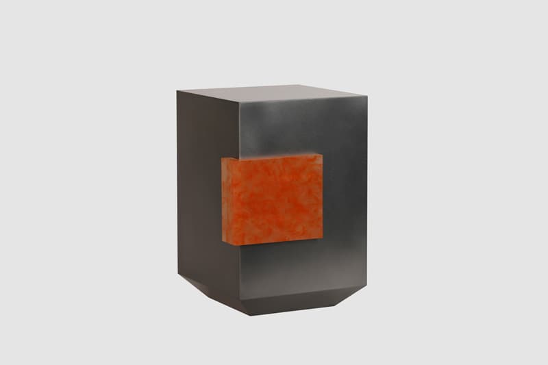 sonsangwoo, stool, resin, washi, stainless, (300x300x450), 2019
