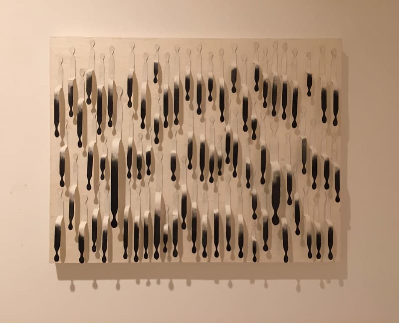 고강필, permeate17-2, 알루미늄, 잉크, 나무에 한지, 41×53×2.5cm, 2016~7