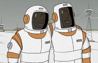 우주를 향한 꿈,  콘스탄틴 브론지트, 2014, 15'20"