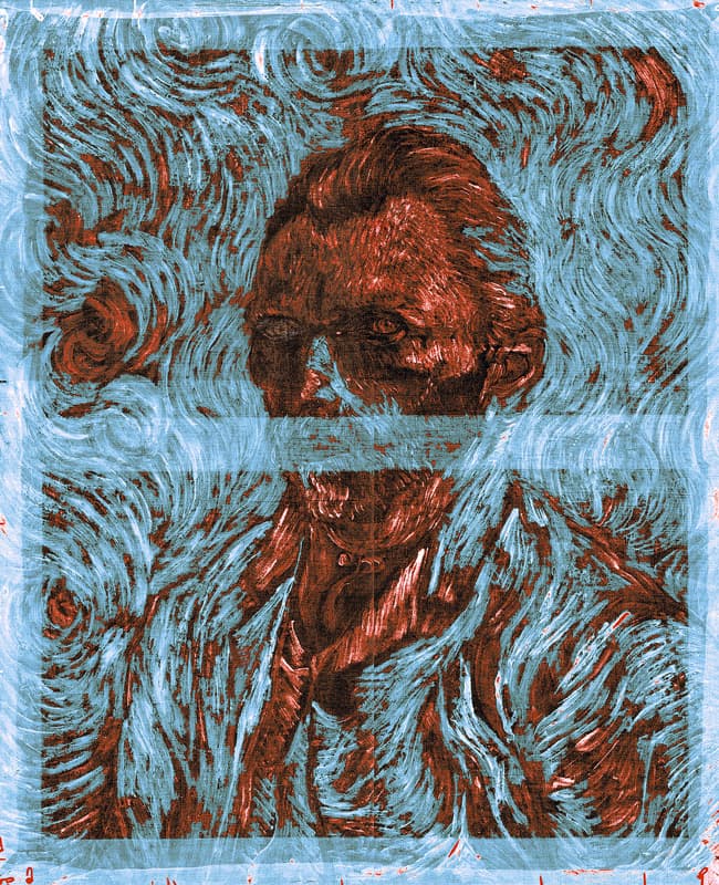 빈센트 반 고흐, 자화상, X-ray, 2000 ⓒ자비에 루케지