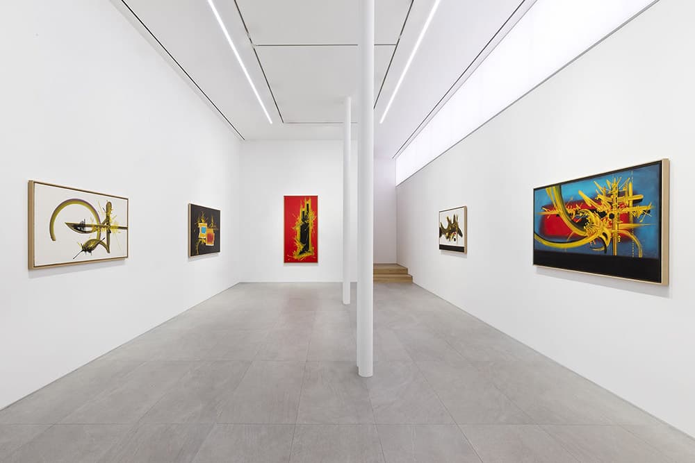 "Georges Mathieu: 1960-1970" at Perrotin Seoul, 2024. ©Comité Georges Mathieu / ADAGP, Paris, 2024. Courtesy of the estate & Perrotin.