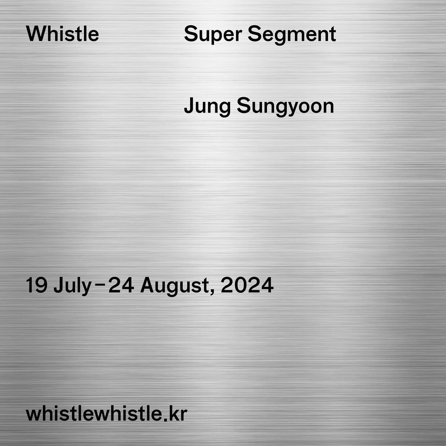 정성윤 개인전: Super Segment 1