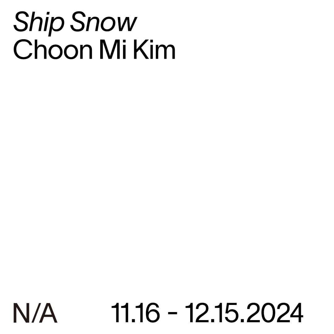 김춘미 개인전: Ship Snow 1