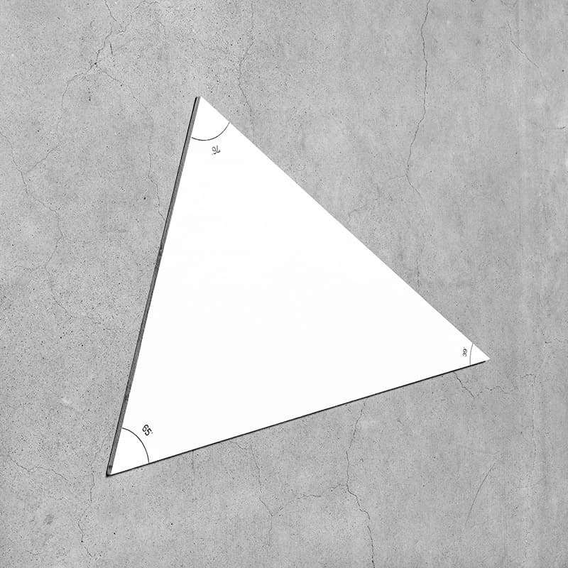 원근법 실험_Equilateral Triangle II, gelatin silver print. selenium toned, 45X45cm, 2018