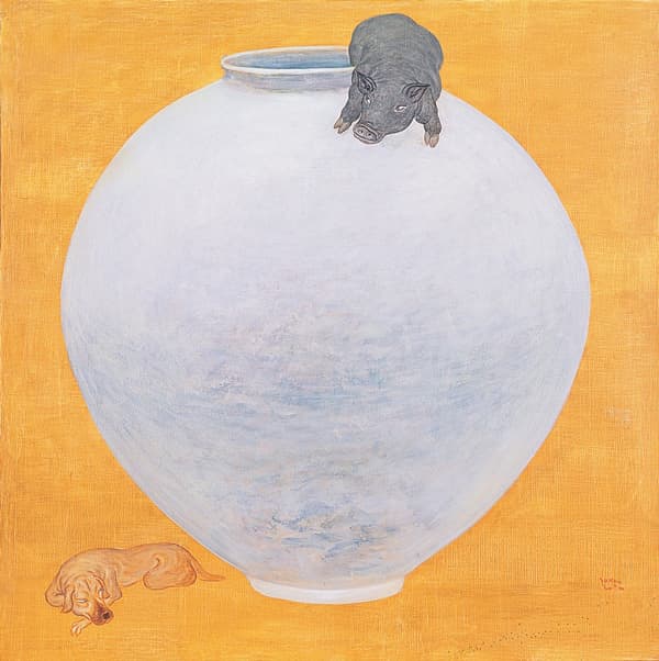 최석운_달 항아리 _120×120cm_Acrylic on canvas_2008